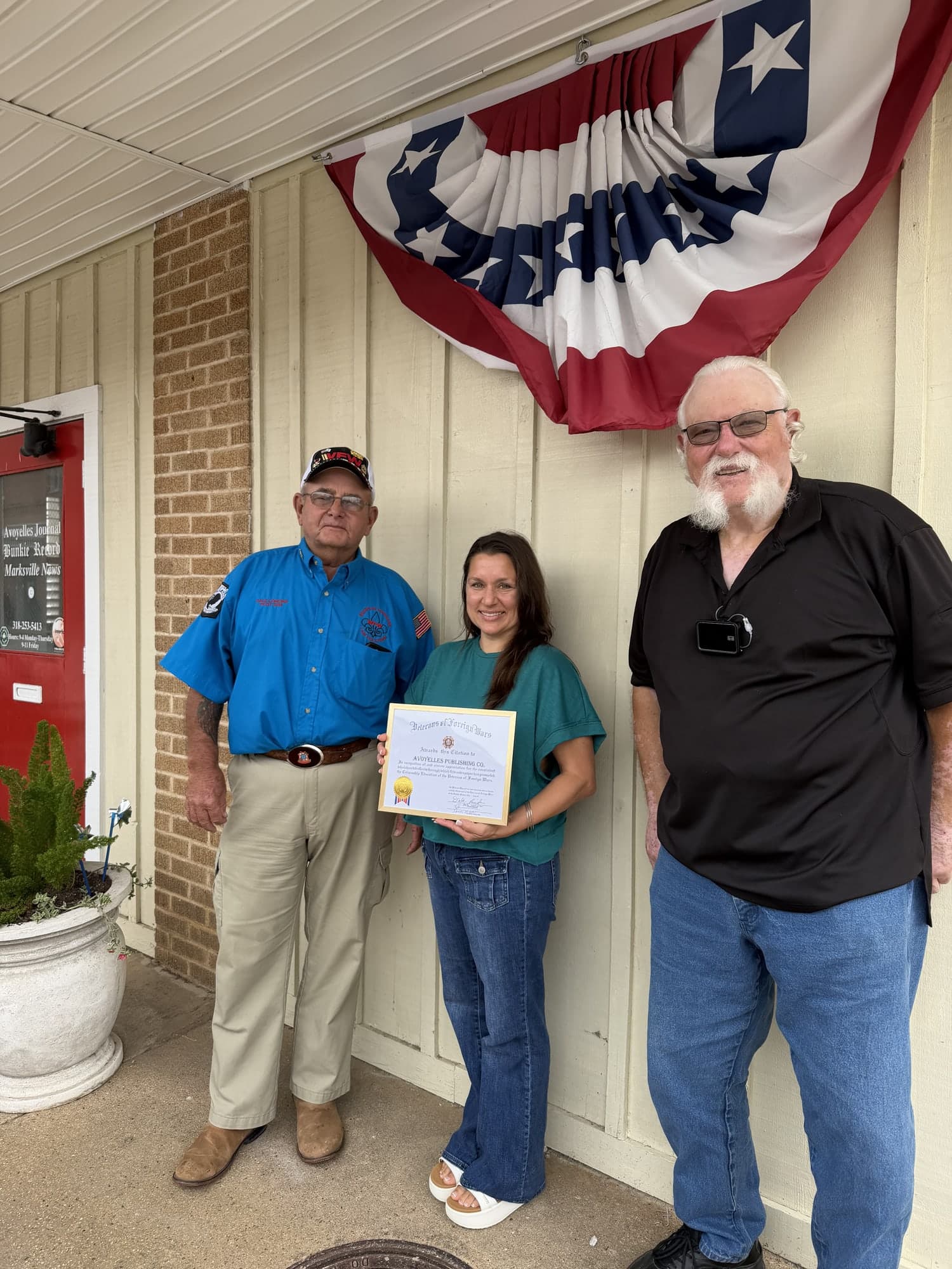 Building a Better Avoyelles presentation honoring local service