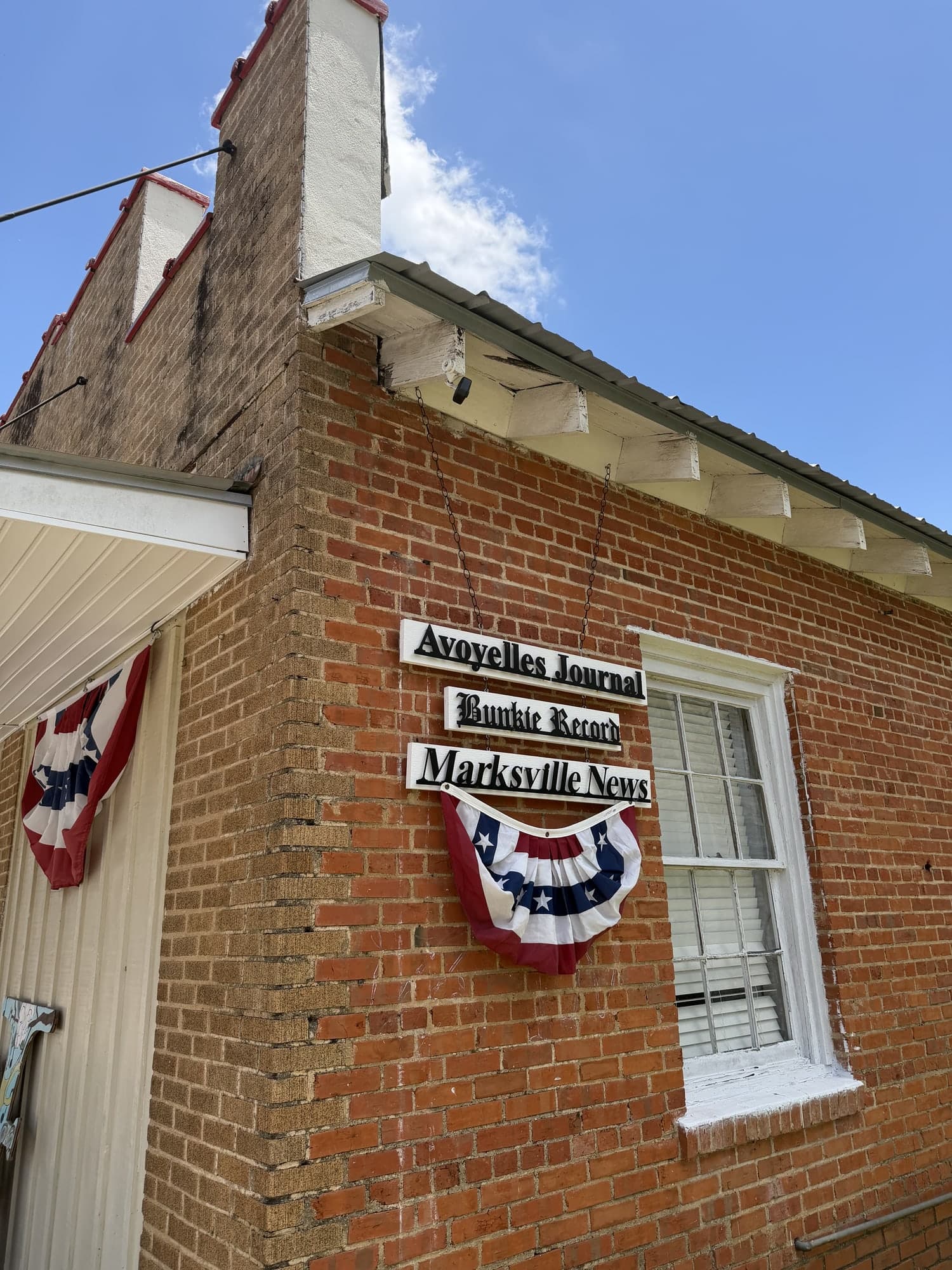 The Avoyelles newspaper office, a local institution in the community